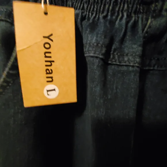 🛍️BUNDLE ONLY ITEM🛍️NWT Dark Blue Elastic Waist Pants - Picture 8 of 12